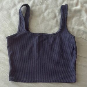 Hollister Black Ribbed Women's Tank Top